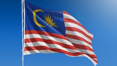 The Malaysian flag.