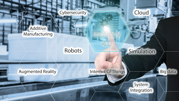 Businessman Touching Industry 4 0 Icon In Virtual Interface 605737090 1256x838