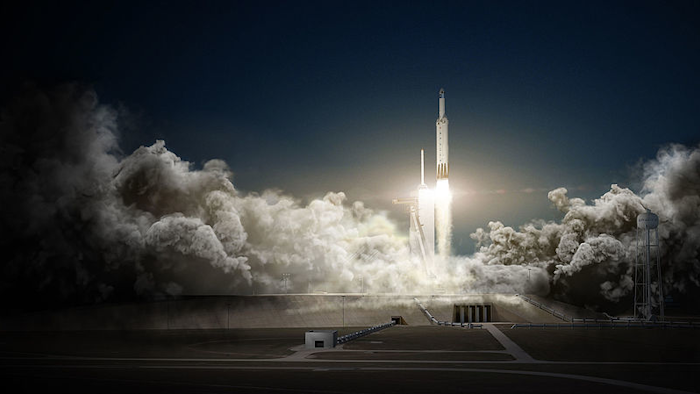 Falcon Heavy And Dragon (26405462060)