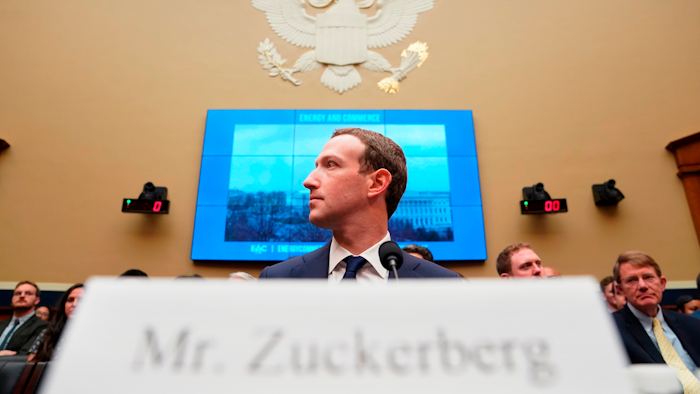 Facebook CEO Mark Zuckerberg testifies before a House Energy and Commerce hearing on Capitol Hill in Washington, Wednesday, April 11, 2018, about the use of Facebook data to target American voters in the 2016 election and data privacy.