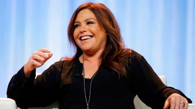 In this Nov. 19, 2015, file photo, Rachael Ray speaks at the Pennsylvania Conference for Women in Philadelphia. J.M. Smucker Co. said Wednesday, April 4, 2018, it will buy the maker of Ray-branded dog food as it looks to expand into the premium pet-food business.