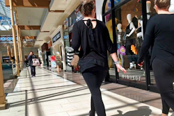 In this April 9, 2018, file photo, shoppers walk in a mall in Salem, N.H. On Monday, April 16, the Commerce Department releases U.S. retail sales data for March.