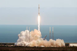 A SpaceX Falcon 9 rocket lifts off from launch complex 40 at the Cape Canaveral Air Force Station in Cape Canaveral, Fla., Monday, April 2, 2018. The spacecraft is on its 14th operational cargo delivery flight to the International Space Station.