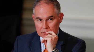 EPA administrator Scott Pruitt.