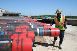 1 2 3 4 5 6 7 8 0 1 2 3 4 5 6 7 Taurice Jones inspects steel pipes as part of quality control at the Borusan Mannesmann plant in Baytown, Texas, Monday, April 23, 2018. President Donald Trump's escalating dispute with China over trade and technology is threatening jobs and profits in working-class communities where his 'America First' agenda hit home. Without a waiver, Borusan Mannesmann Pipe may face tariffs of $25 million to $30 million annually if it imports steel tubing and casing from its parent company in Turkey, according to information the company provided to The Associated Press.