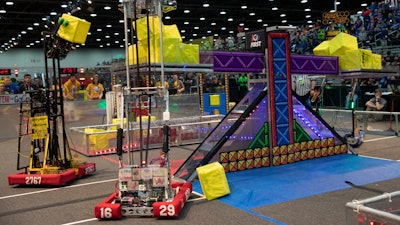 Over 40,000 people, including 15,000 students traveled to Detroit, putting their innovation skills to the test at the annual FIRST Championship held at the Cobo Center and Ford Field.