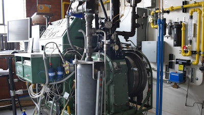 This is a research engine at the Colorado State University Energy Institute in Fort Collins, Colorado.