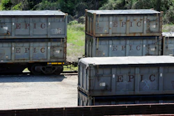 This photo shows containers that were loaded with tons of sewage sludge in Parrish, Alabama.