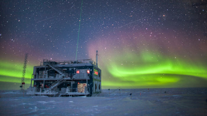 This undated photo shows aurora australis near the South Pole Atmospheric Research Observatory in Antarctica. When a hole in the ozone formed over Antarctica, countries around the world agreed to phase out several types of ozone-depleting chemicals called chlorofluorocarbons (CFCs).