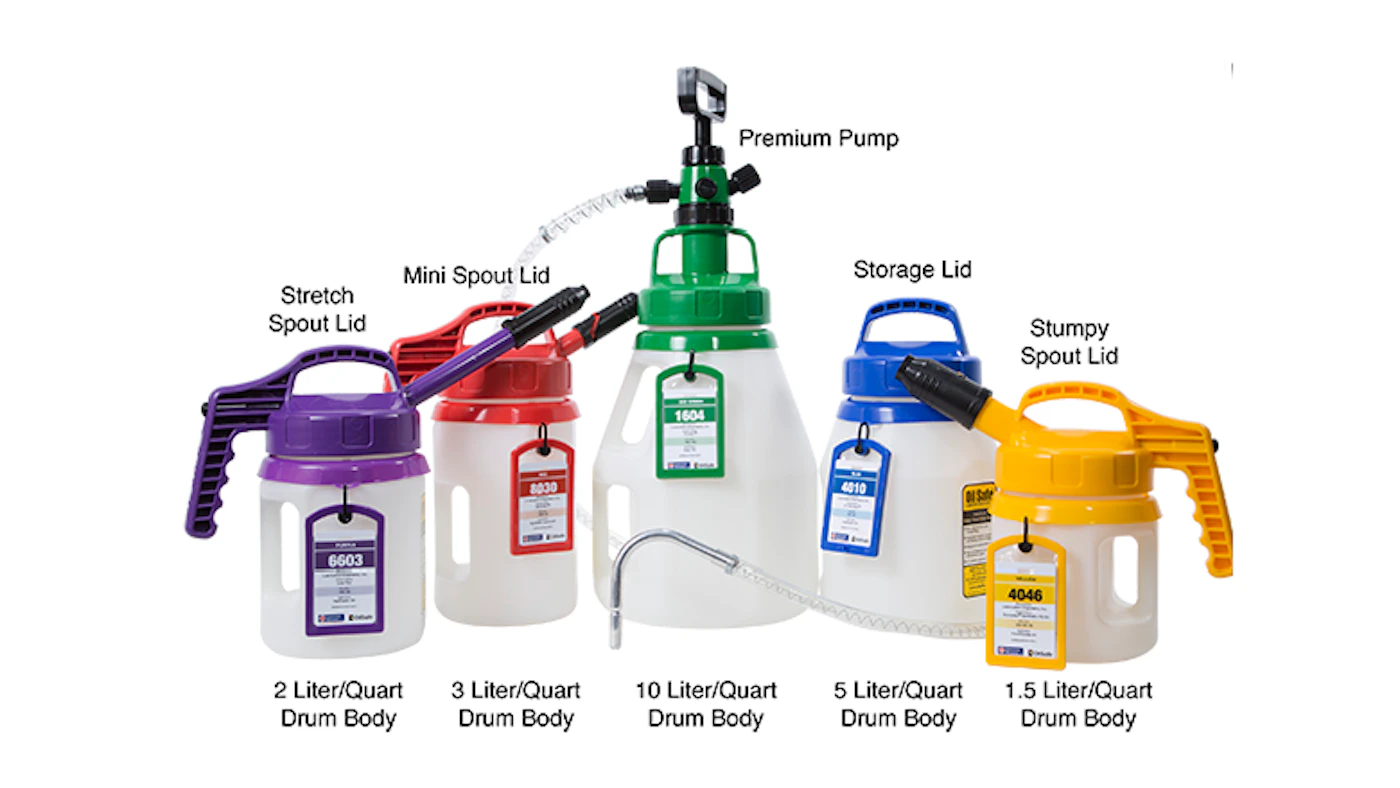 Motor Oil Container Color Color-Coded Oil Storage From: Lubrication Engineers | Industrial ...