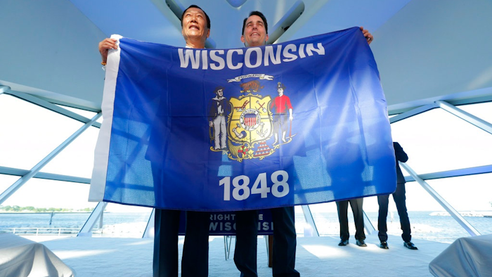 Foxconn chairman Terry Gou and Wisconsin Gov. Scott Walker.