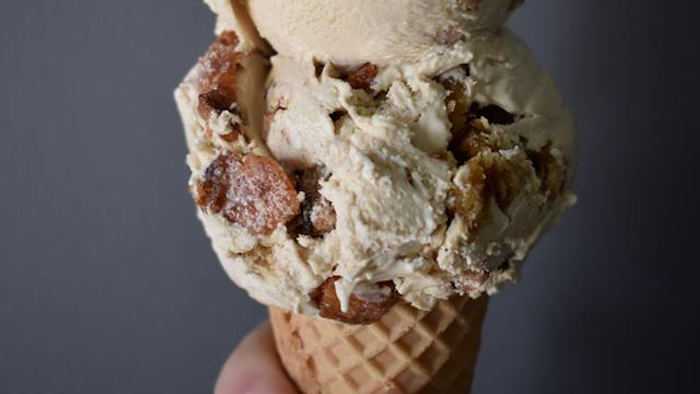 This specialty dessert mixes in French toast with actual pieces of pork roll.