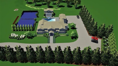 This 2018 3D computer rendering of a prospective residential property was done by Groundworks Landscaping, East Hampton, N.Y., in the spring of 2018. It provides a clear picture for homeowners to use for seeing their property's potential. Landscaping and gardening are being made easier via new technology and innovation.