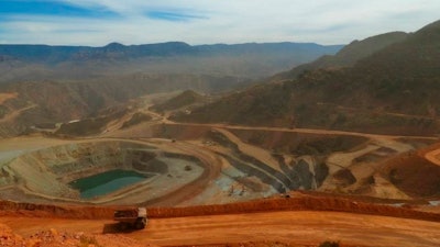 This 2012 courtesy photo shows a view from the Dolores mine, a gold and silver operation run by the Canadian company Pan American Silver, in Madera, Chihuahua. Since Tuesday, May 22, 2018, tension grew when some 400 employees, at least three foreigners among them, began fearing threats from organized crime bands.