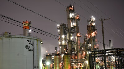 Oil Refinery At Night 000064533213 Medium