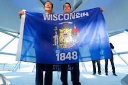 Terry Gou, Chairman of Foxconn, and Wisconsin Gov. Scott Walker.
