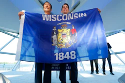 Foxconn chairman Terry Gou and Wisconsin Gov. Scott Walker.