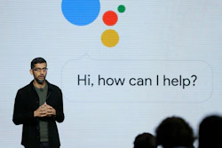 In this Tuesday, Oct. 4, 2016, file photo, Google CEO Sundar Pichai talks about Google Assistant during a product event in San Francisco. Google is likely to again put artificial intelligence in the spotlight at its annual developers conference, Thursday, May 10, 2018.