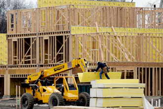 In this file photo, work continues on a new development in Fair Lawn, N.J.