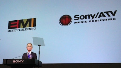 Sony Corp. CEO Kenichiro Yoshida speaks at a press conference at the company's headquarters Tuesday, May 22, 2018, in Tokyo. Electronics and entertainment company Sony Corp. is investing 1 trillion yen ($9 billion) mostly in image sensors over the next three years.