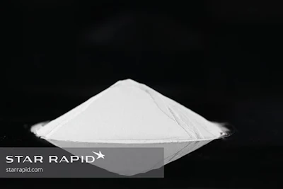 Metal powder is sourced from Renishaw.