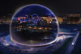 This conceptual rendering released by Madison Square Garden shows a transparent look theme exterior of the MSG Sphere Las Vegas arena. An 18,000-seat, sphere-shaped venue that will host concerts and other entertainment events on the Las Vegas Strip will break ground this summer. The Madison Square Garden Company on Friday, May 18, 2018, revealed details of the project it is developing in partnership with Las Vegas Sands, which operates two casino-resorts adjacent to the planned arena.
