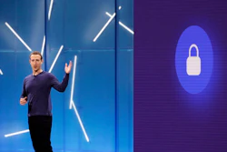 Facebook CEO Mark Zuckerberg makes the keynote speech at F8, Facebook's developer conference, Tuesday, May 1, 2018, in San Jose, Calif.