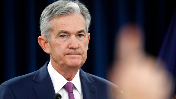 Federal Reserve Chair Jerome Powell speaks during a news conference after the Federal Open Market Committee meeting, Wednesday, June 13, 2018, in Washington. The Federal Reserve is raising its benchmark interest rate for the second time this year and signaling that it may step up its pace of rate increases because of solid economic growth and rising inflation.