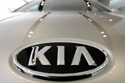 In this Jan. 28, 2011 file photo, KIA Motors logo is seen on a K7 sedan at a showroom in Seoul, South Korea. Kia is recalling over a half-million vehicles in the U.S. because the air bags may not work in a crash. The recall apparently is related to federal investigation into air bag failures in Kia and partner Hyundai vehicles that were linked to four deaths. Vehicles covered by the recall include 2010 through 2013 Forte compact cars and 2011 through 2013 Optima midsize cars. Also covered are Optima Hybrid and Sedona minivans from 2011 and 2012.