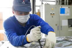In this May 11, 2018 photo, a Sakae Casting employee works in the company shop in Hachioji, in the outskirts of Tokyo. Donald Trump’s trade relations with Tokyo are testy, but Idaho gave Takashi Suzuki a warm welcome. Suzuki’s Sakae Casting Co., which makes aluminum parts used for cooling batteries and semiconductors, is talking with the University of Idaho about possibly working together to develop technology to cool nuclear power plants. While Trump’s squabbles with Japan, Canada and Europe over steel tariffs grab headlines, companies such as Suzuki’s are forging their own deals with American states.