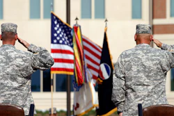 In this Sept. 12, 2011 file photo, generals salute during an installation ceremony at the U.S Army Forces Command at Fort Bragg, N.C., one the Army's three major command headquarters. The Army is scouting large cities in 2018 to find a home for a fourth command headquarters, one that would be near experts in technology and innovation who can help focus on the Army's future. The site is expected to be announced by the end of June 2018.