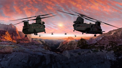 Boeing celebrated a major Chinook milestone by loading the first CH-47F Block II model into final assembly. The Block II program is a modernization effort for U.S. Army and special operations Chinooks.