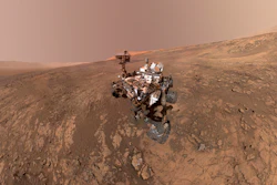 This composite image made from a series of Jan. 23, 2018 photos shows a self-portrait of NASA's Curiosity Mars rover on Vera Rubin Ridge. On Thursday, June 7, 2018, scientists said the rover found potential building blocks of life in an ancient lakebed and confirmed seasonal increases in atmospheric methane. The rover's arm which held the camera was positioned out of each of the dozens of shots which make up the mosaic.