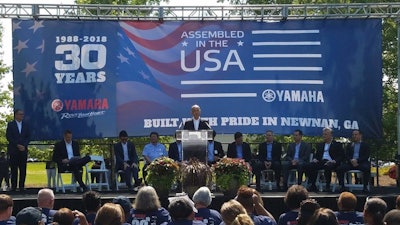 Yamaha has produced more than 3.5 million vehicles including ATVs, SxS vehicles, golf cars and watercraft in Georgia.
