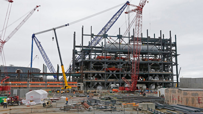 In this Sept. 21, 2016, file photo, V.C. Summer Nuclear Station's unit two's turbine is under construction near Jenkinsville, S.C., during a media tour of the facility. Construction on the unit was stopped in July 2017 before it generated any power.
