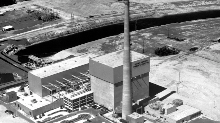 This July 12, 1972 file photo shows the Oyster Creek nuclear power plant in Lacey Township, N.J. Federal regulators say America’s oldest nuclear power plant will shut down Sept. 17, 2018, and plans to have its reactor fuel placed into dry storage within about six years. But the Oyster Creek plant, which opened in 1969, will remain in Lacey Township, New Jersey, until nearly the end of this century.