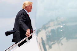 President Donald Trump boards Air Force One on July 5, 2018.
