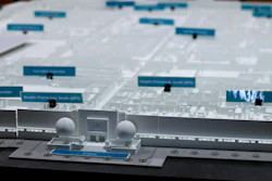 Model rendering of the planned Pfizer expansion, announced during a press conference at Pfizer in Portage, Mich., Tuesday, July 24, 2018.