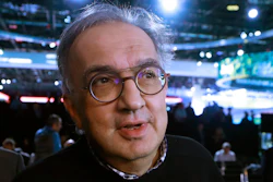 This file photo shows former Fiat Chrysler Automobiles CEO Sergio Marchionne after the unveiling of the new 2019 Jeep Cherokee during the North American International Auto Show in Detroit this year.