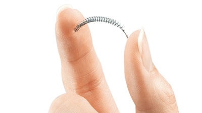 This image provided by Bayer Healthcare Pharmaceuticals shows the birth control implant Essure. On Friday, July 20, 2018, the maker of the permanent contraceptive implant subject to thousands of injury reports from women and repeated safety restrictions by U.S. regulators says it will stop selling the device at the end of the year due to weak sales.