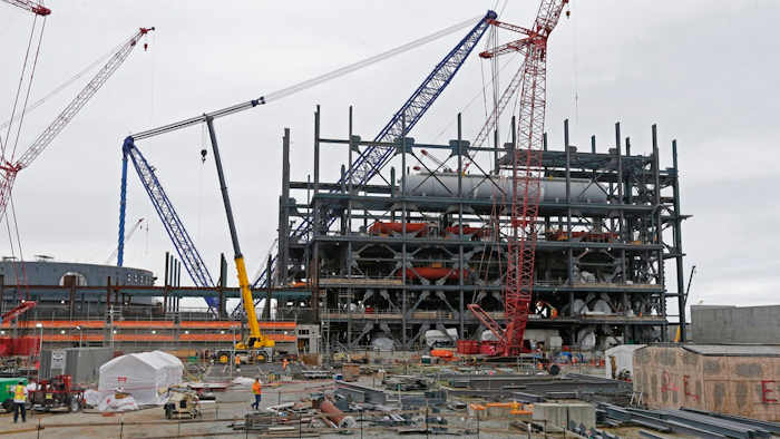 In this Sept. 21, 2016, file photo, V.C. Summer Nuclear Station's unit two's turbine is under construction near Jenkinsville, S.C., during a media tour of the facility. Construction on the unit was stopped in July 2017 before it generated any power.