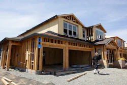 This May 4, 2018, file photo shows a house under construction in Roseville, Calif. On Thursday, Aug. 16, the Commerce Department reported on U.S. home construction in July.