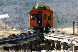 The Mt. Washington Cog Railway.