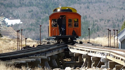 The Mt. Washington Cog Railway.