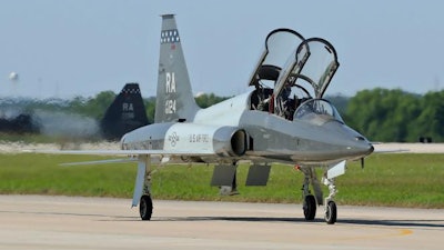 Pictured: A T-38C Talon II.