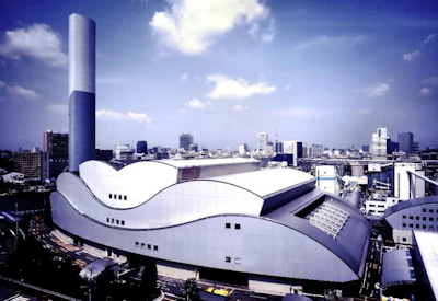 A modern waste incineration facility, such as this one in Minato City, Japan, can reduce dioxins by burning at high temperatures. There are 19 waste-to-energy plants in Tokyo.