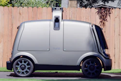 This undated image provided by The Kroger Co. shows an autonomous vehicle called the R1. Kroger will begin testing grocery deliveries using driverless cars outside of Phoenix. The grocery chain said the project will begin Thursday, Aug. 16, 2018, in Scottsdale, at a Fry's supermarket, which is owned by Kroger. The Toyota Prius will be used for the deliveries, manned by a human to monitor its performance. During phase two in the fall deliveries will be made by the R1 with no human aboard.