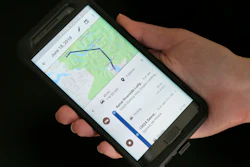 In this Wednesday, Aug. 8, 2018, photo a mobile phone displays a user's travels in New York. Google records your movements even when you explicitly tell it not to. An Associated Press investigation shows that using Google services on Android devices and iPhones allows the search giant to record your whereabouts as you go about your day.
