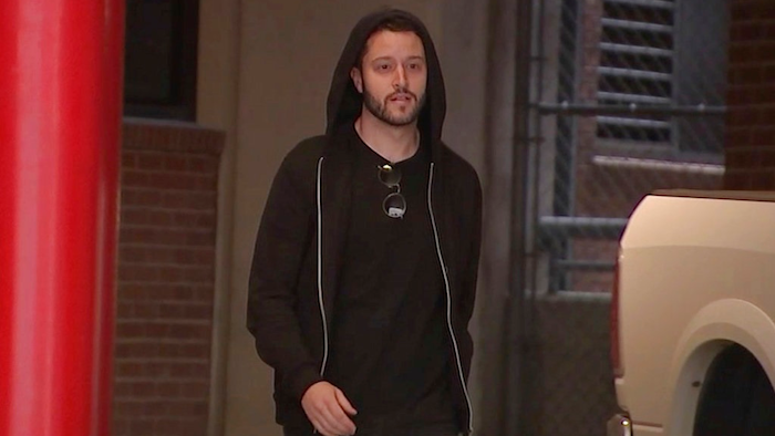 In this image made from a Sunday, Sept. 23, 2018, video by KTRK-TV, Cody Wilson walks out of the Harris County Jail in Houston.