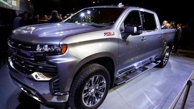 In this Jan. 13, 2018, file photo, the 2019 Chevrolet Silverado High Country pickup is unveiled in Detroit.